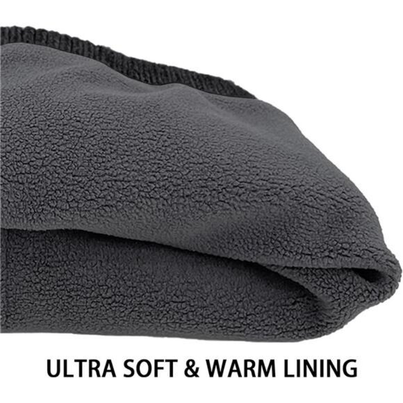 Winter Beanie Hats for Women Men Fleece Slouchy Knit Thick Beanies Warm Thermal - Picture 3 of 7